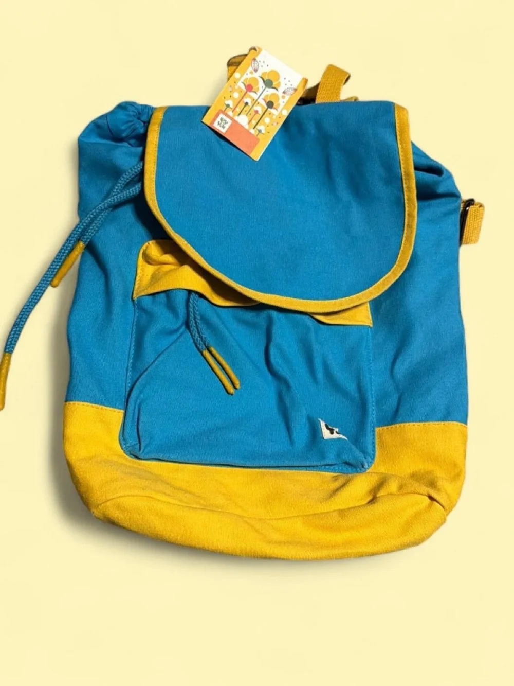 Lucy & Yak Blue and Yellow Finley Casual Backpack
